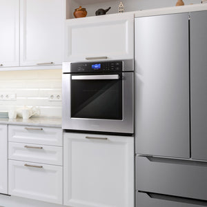 Cosmo 30 in. 5 cu. ft. Single Electric Wall Oven with True European Convection and Self Cleaning in Stainless Steel