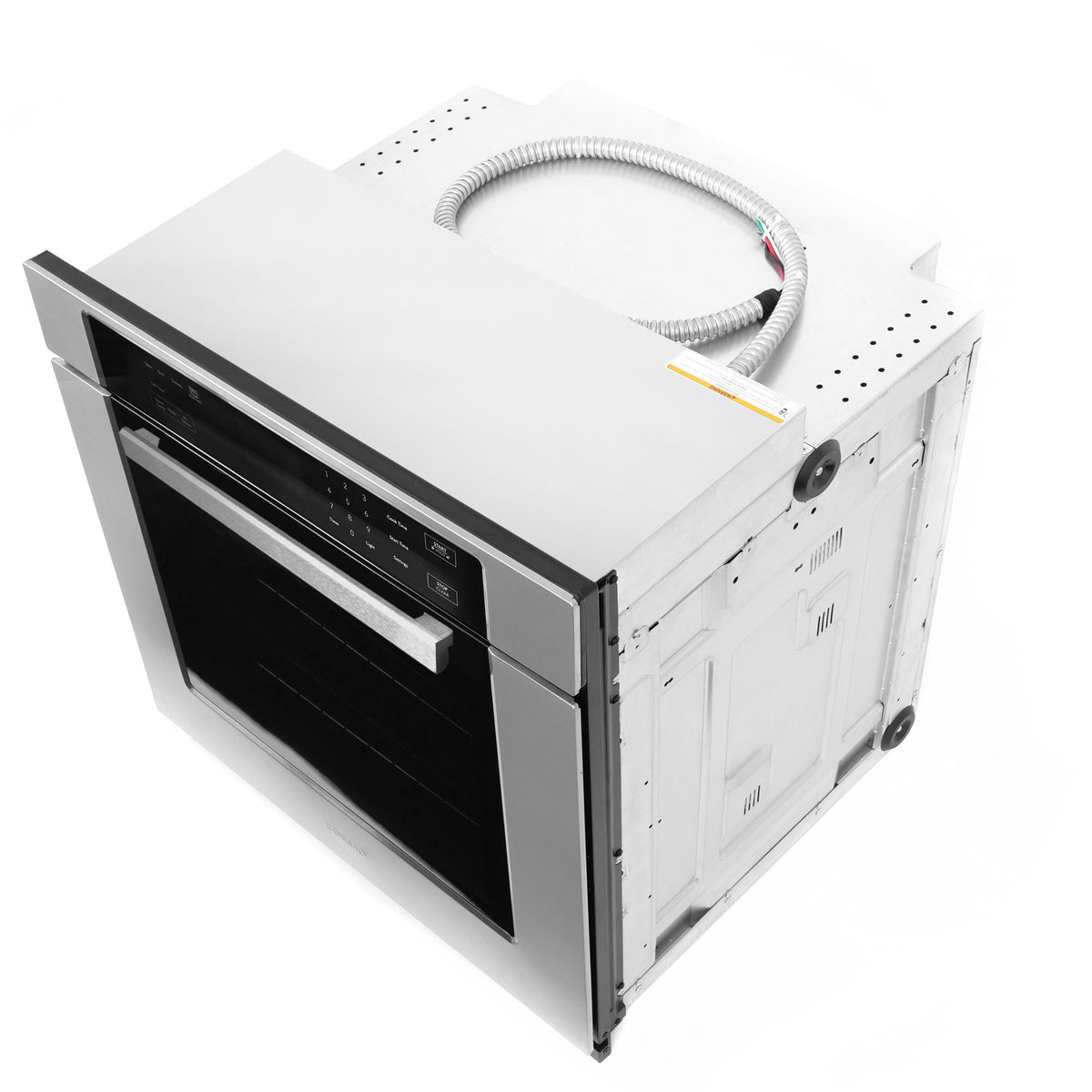 Cosmo 30 in. 5 cu. ft. Single Electric Wall Oven with True European Convection and Self Cleaning in Stainless Steel