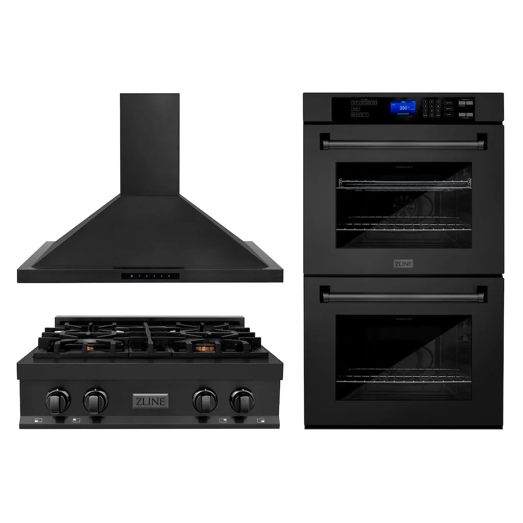 ZLINE - Kitchen Package of BSKBN-30, RTB-BR-30 and AWD-30-BS (3KP-RTBRH30-AWD)