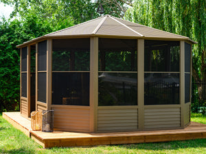 Gazebo Penguin - Florence Sand Solarium Metal Roof 12x15