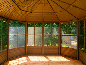 Gazebo Penguin - Florence Sand Solarium Metal Roof 12x15