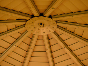 Gazebo Penguin - Florence Sand Solarium Metal Roof 12x15