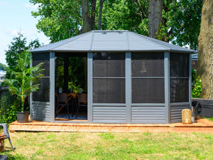 Gazebo Penguin - Florence Slate Solarium Metal Roof 12x15