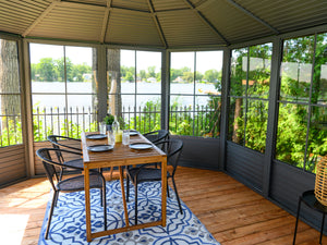 Gazebo Penguin - Florence Slate Solarium Metal Roof 12x15