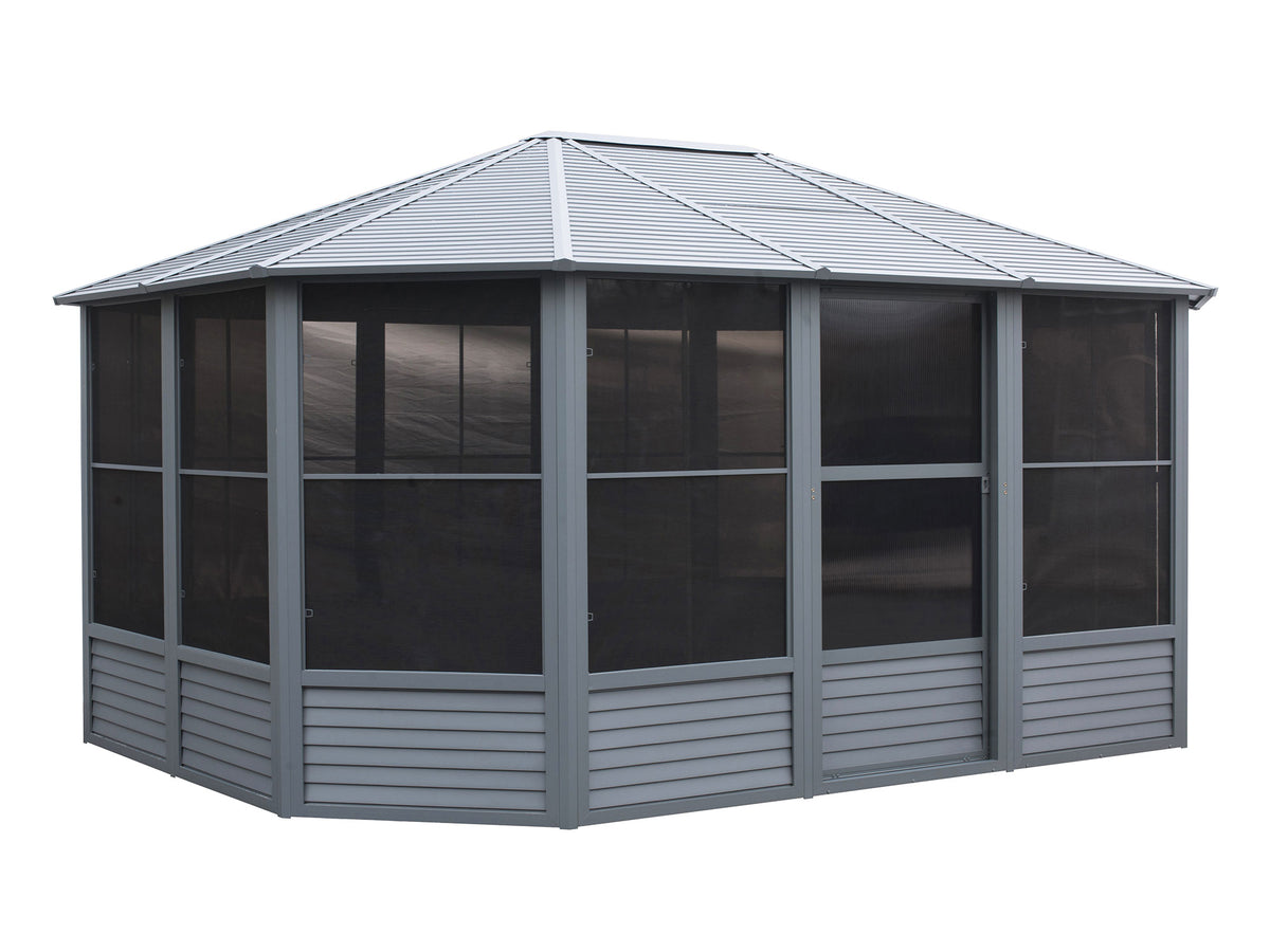 Gazebo Penguin - Florence Slate Solarium Metal Roof 12x15