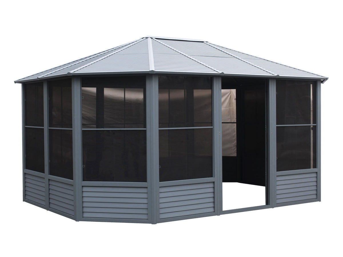 Gazebo Penguin - Florence Slate Solarium Metal Roof 12x15