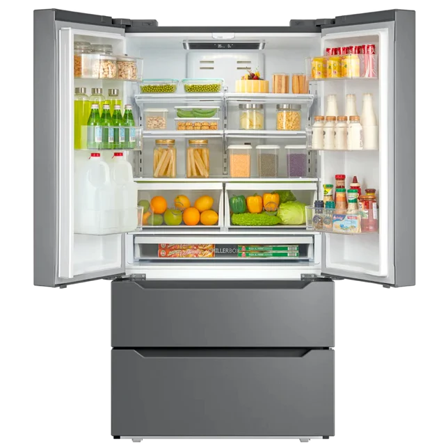 Cosmo 4 Piece, 36&quot; Electric Cooktop 30&quot; Wall Oven 24.4&quot; Microwave &amp; Refrigerator COS-4PKG-141