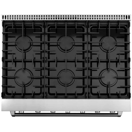 Cosmo 5-Piece Kitchen, 36&quot; Gas Range and 36&quot; Under Cabinet Range Hood COS-5PKG-087