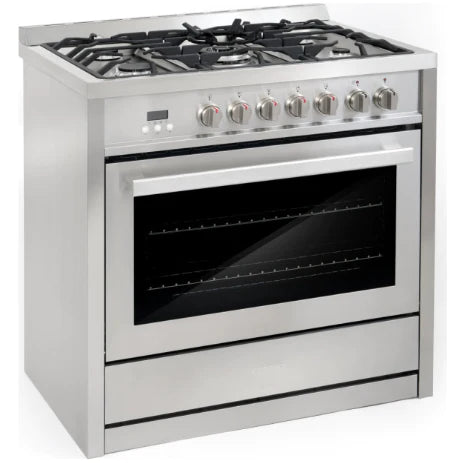 Cosmo 4-Piece, 36&quot; Gas Range, 36&quot; Range Hood, 24&quot; Dishwasher and Refrigerator COS-4PKG-026