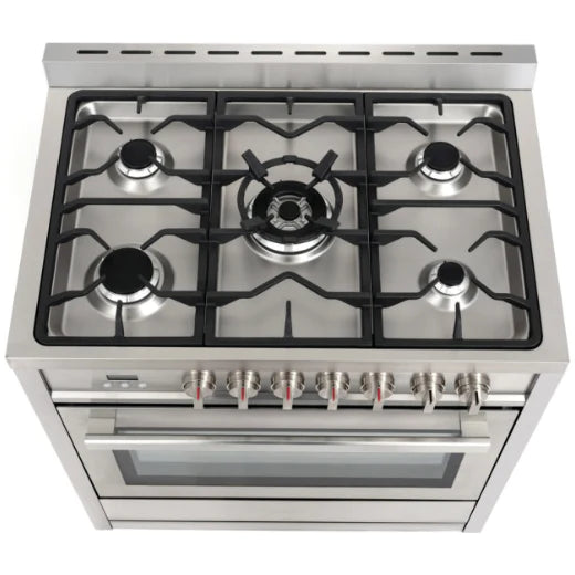 Cosmo 5-Piece Kitchen, 36&quot; Dual Fuel Range and 36&quot; Under Cabinet Range Hood COS-5PKG-015