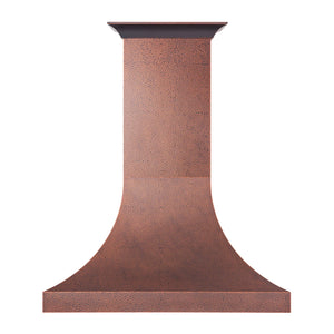 ZLINE - 48" Designer Series Hand-Hammered Copper Finish Ducted Wall Range Hood (8632H-48)