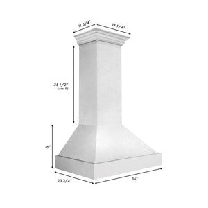 ZLINE - 36 in. Kitchen Package with Satin Stainless Steel Dual Fuel Range and Convertible Vent Range Hood