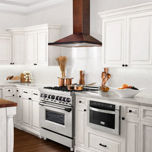 ZLINE - 30" Designer Series Hand-Hammered Convertible Vent Wall Mount Range Hood (8KBH-30)