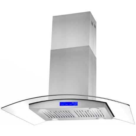 Cosmo 5-Piece Kitchen, 36&quot; Dual Fuel Range and 36&quot; Island Range Hood COS-5PKG-066