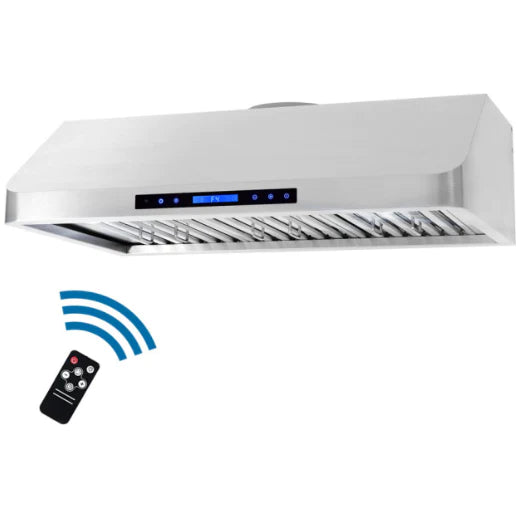 Cosmo 5-Piece Kitchen, 36&quot; Dual Fuel Range and 36&quot; Under Cabinet Range Hood COS-5PKG-015