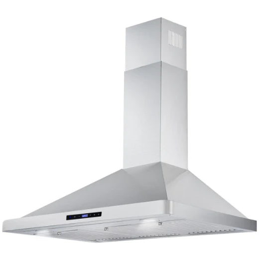 Cosmo 4-Piece, 36&quot; Dual Fuel Range, 36&quot; Range Hood, Dishwasher and Refrigerator COS-4PKG-079