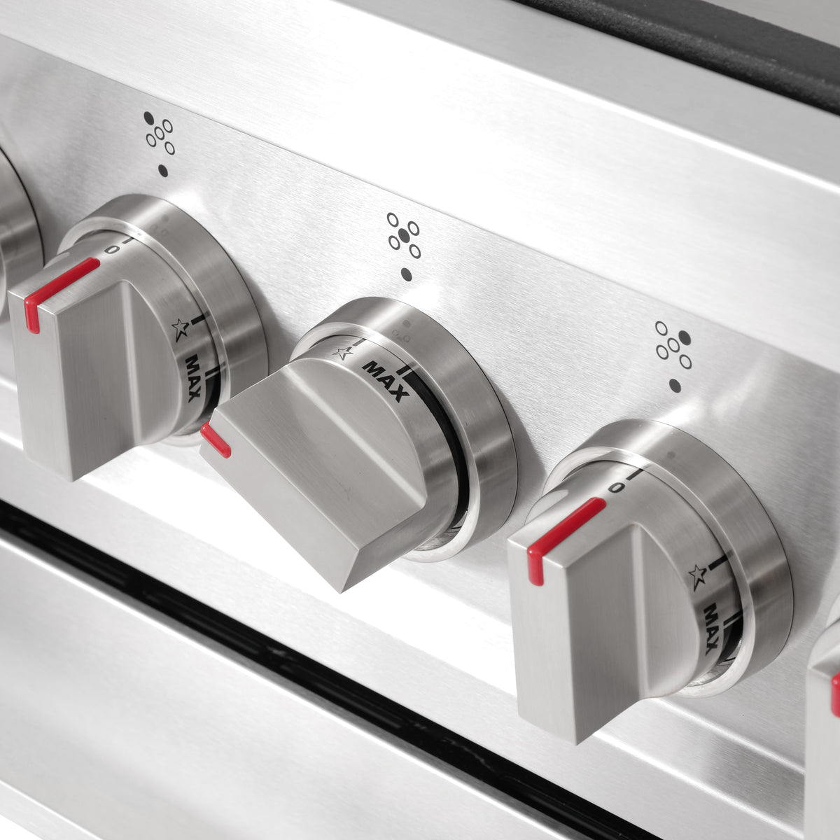 Cosmo 36 in. 3.8 cu. ft. Single Oven Gas Range with 5 Burner Cooktop and Heavy Duty Cast Iron Grates in Stainless Steel