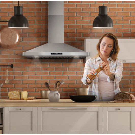 Cosmo 4-Piece, 36&quot; Dual Fuel Range, 36&quot; Range Hood, Dishwasher and Refrigerator COS-4PKG-079