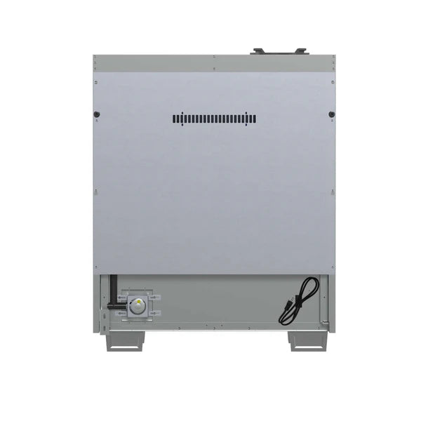 FORNO - Capriasca 30-Inch Freestanding French Door Gas Range, 4 Burners, Convection Oven, Energy Efficient