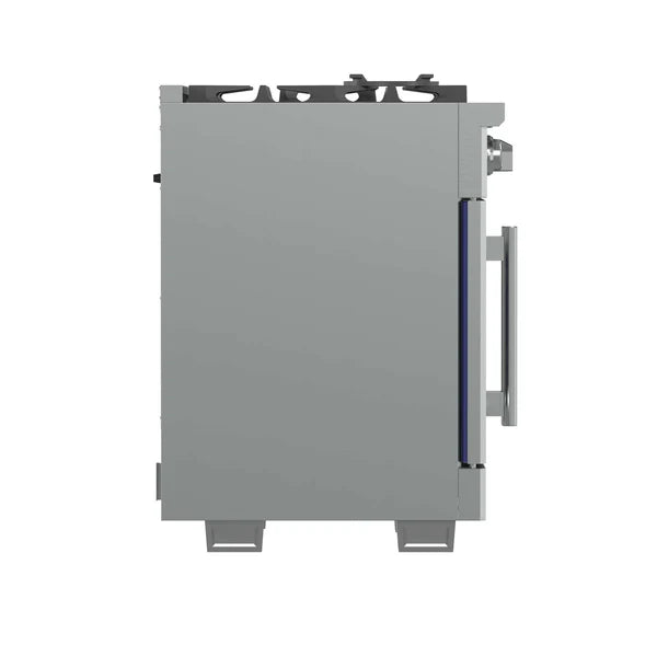 FORNO - Capriasca 30-Inch Freestanding French Door Gas Range, 4 Burners, Convection Oven, Energy Efficient