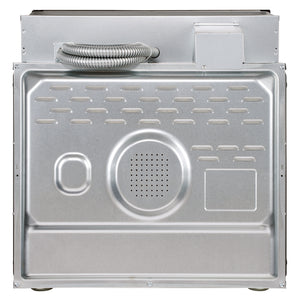 Cosmo 24 in. 2.5 cu. ft. Single Electric Wall Oven w/8 Functions and True European Convection in Stainless Steel