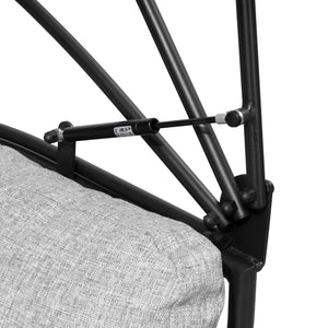 Deko Living - Outdoor Rocking Patio Egg Chair with Gray Upholstery