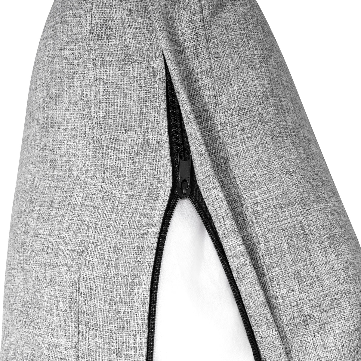 Deko Living - Outdoor Rocking Patio Egg Chair with Gray Upholstery