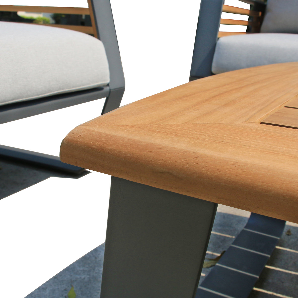 Deko Living - Palazzolo Outdoor Teak Patio and Coffee Table Set