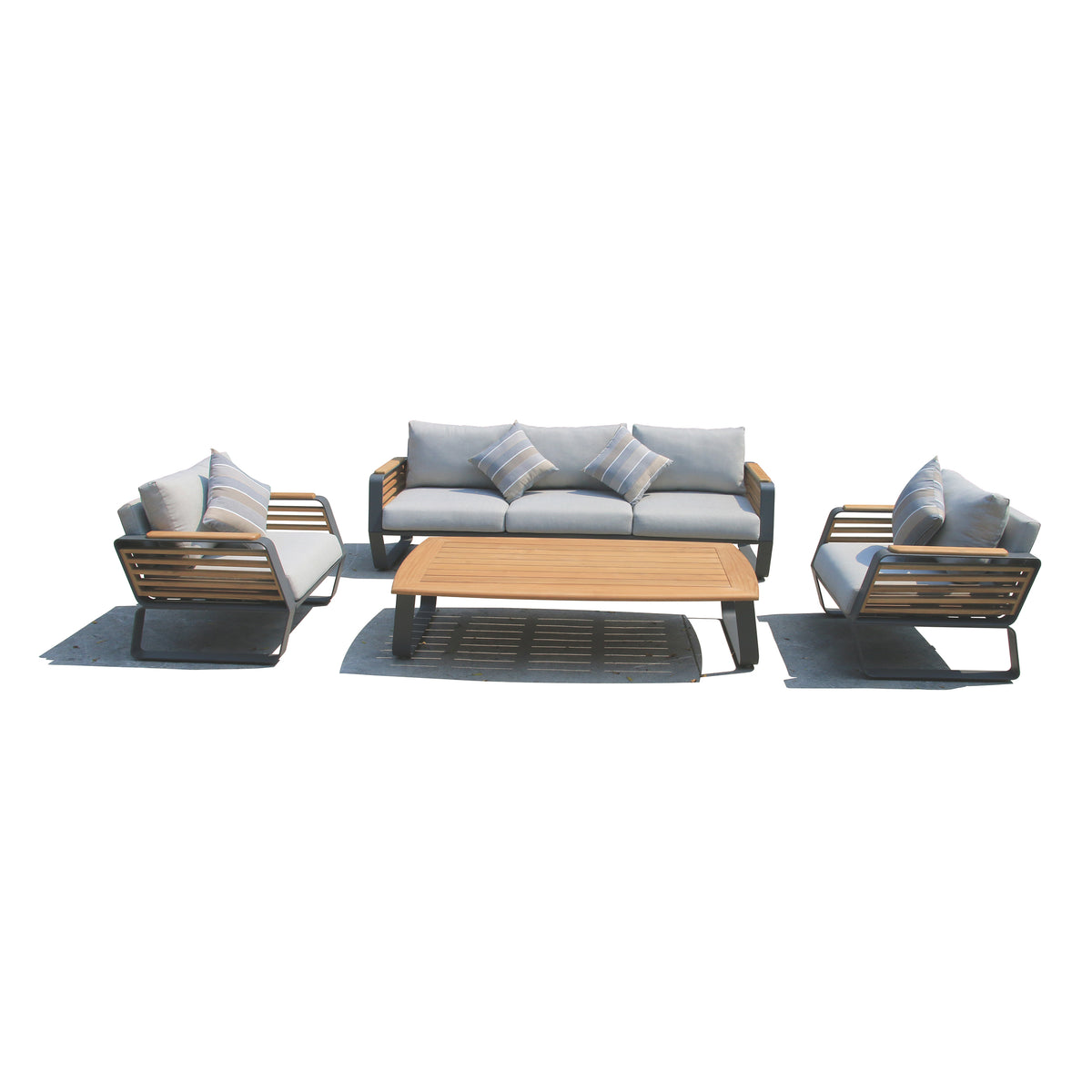 Deko Living - Palazzolo Outdoor Teak Patio and Coffee Table Set