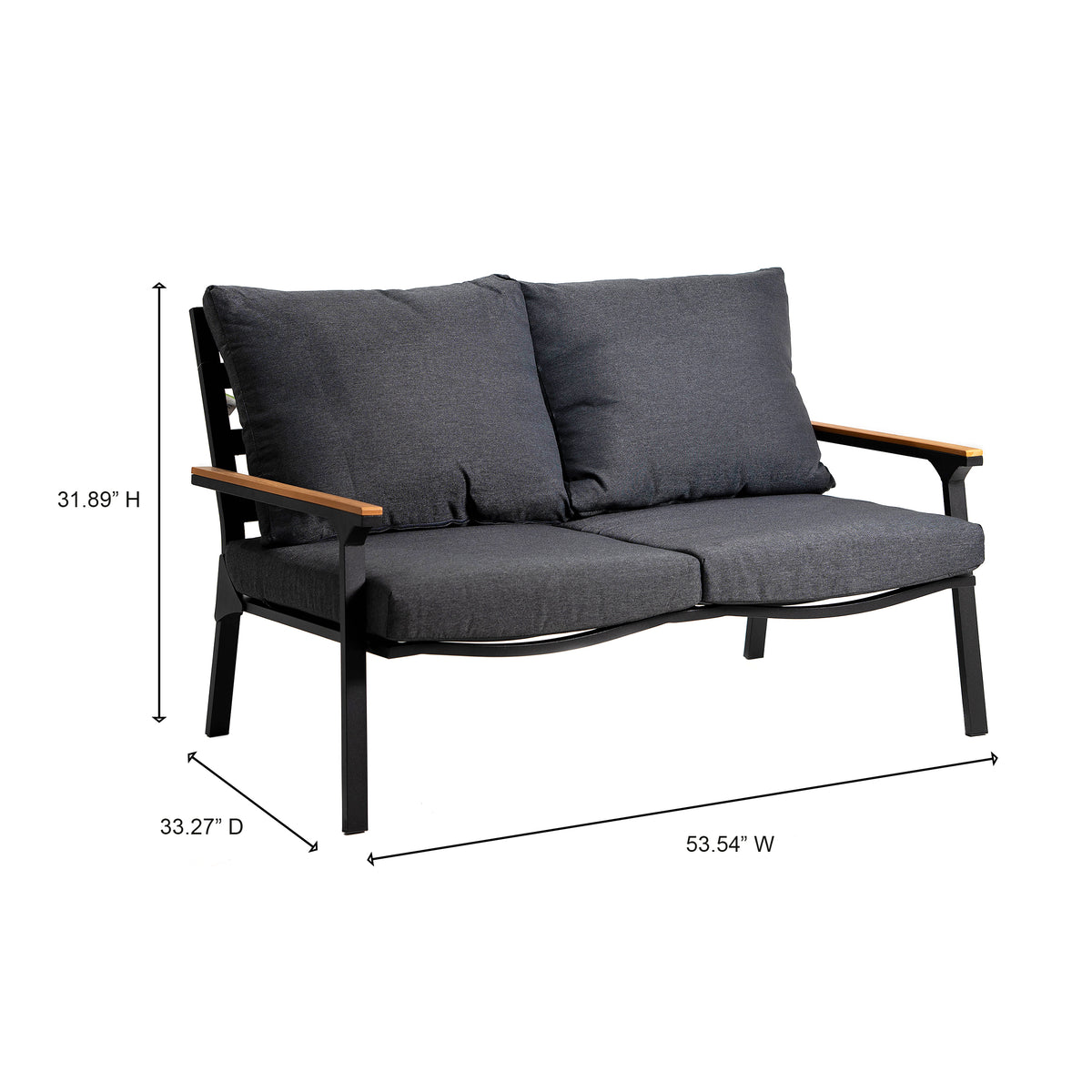 Deko Living - Outdoor 4-Person Patio Set &amp; Coffee Table