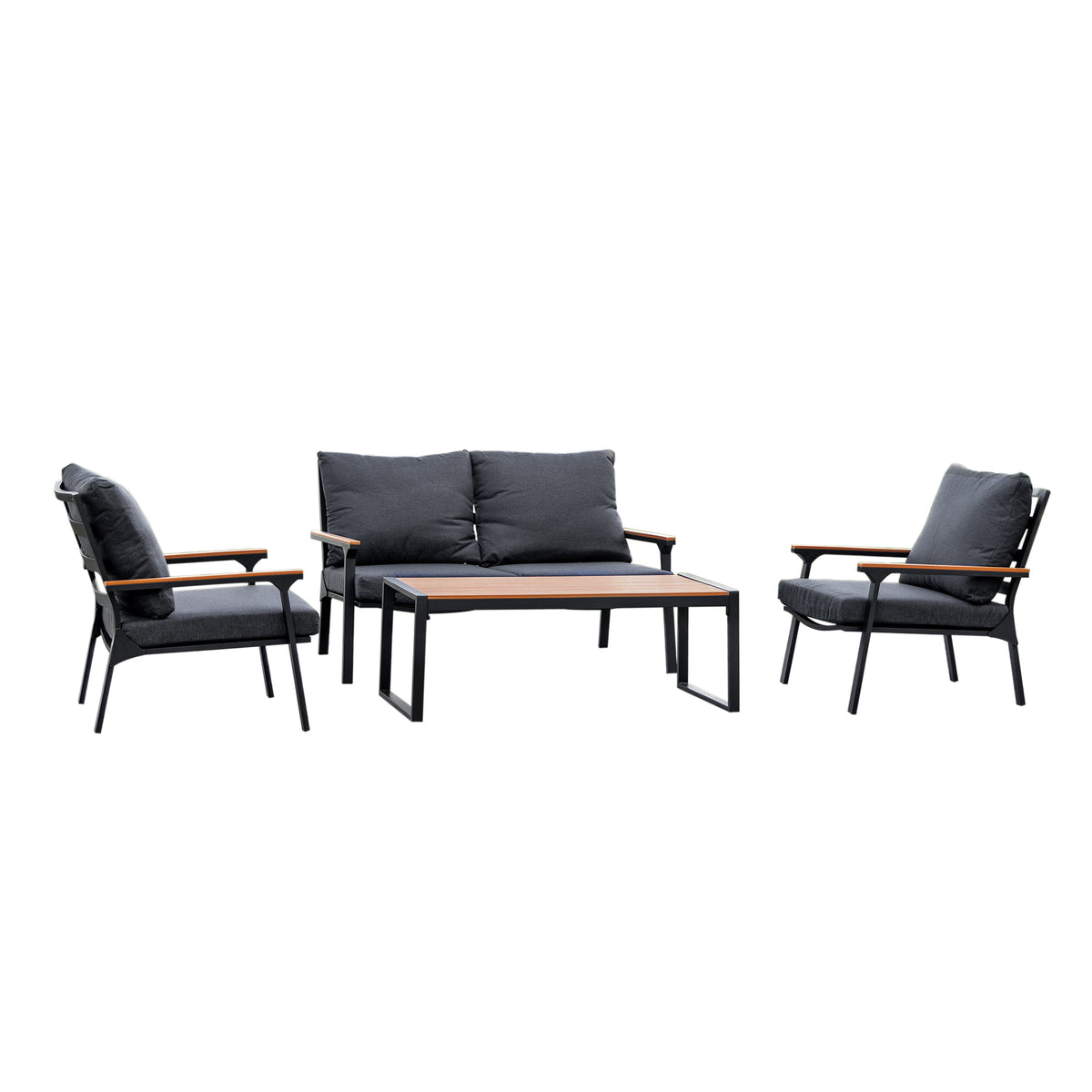 Deko Living - Outdoor 4-Person Patio Set &amp; Coffee Table