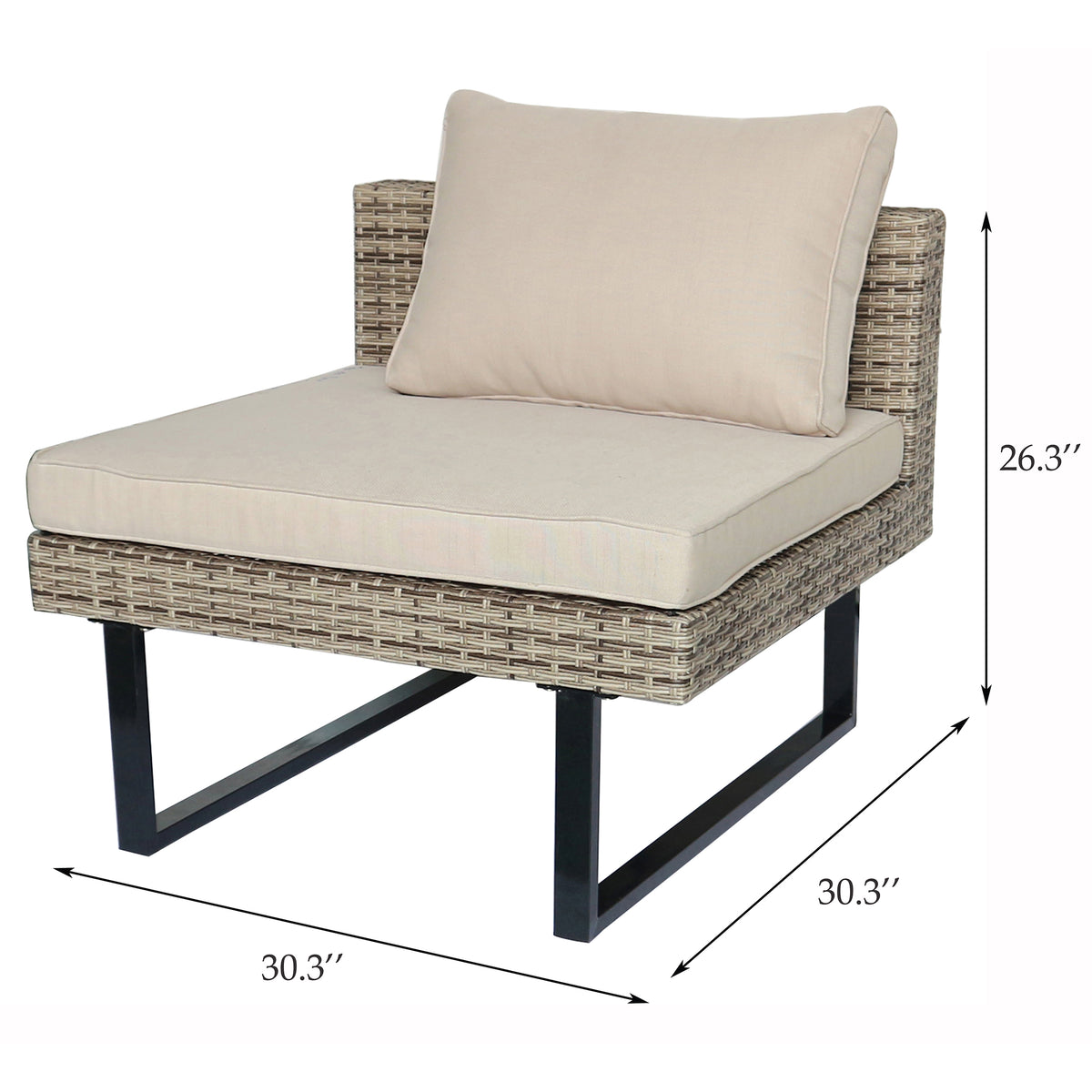 Deko Living - Outdoor Corner Patio Sectional &amp; Tables