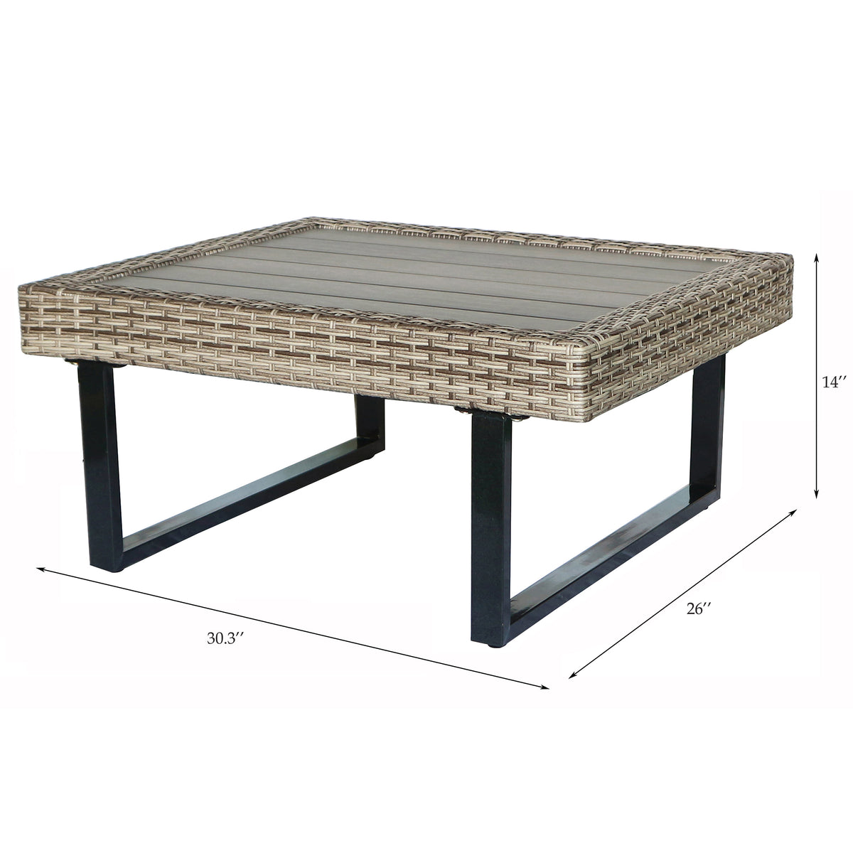 Deko Living - Outdoor Corner Patio Sectional &amp; Tables