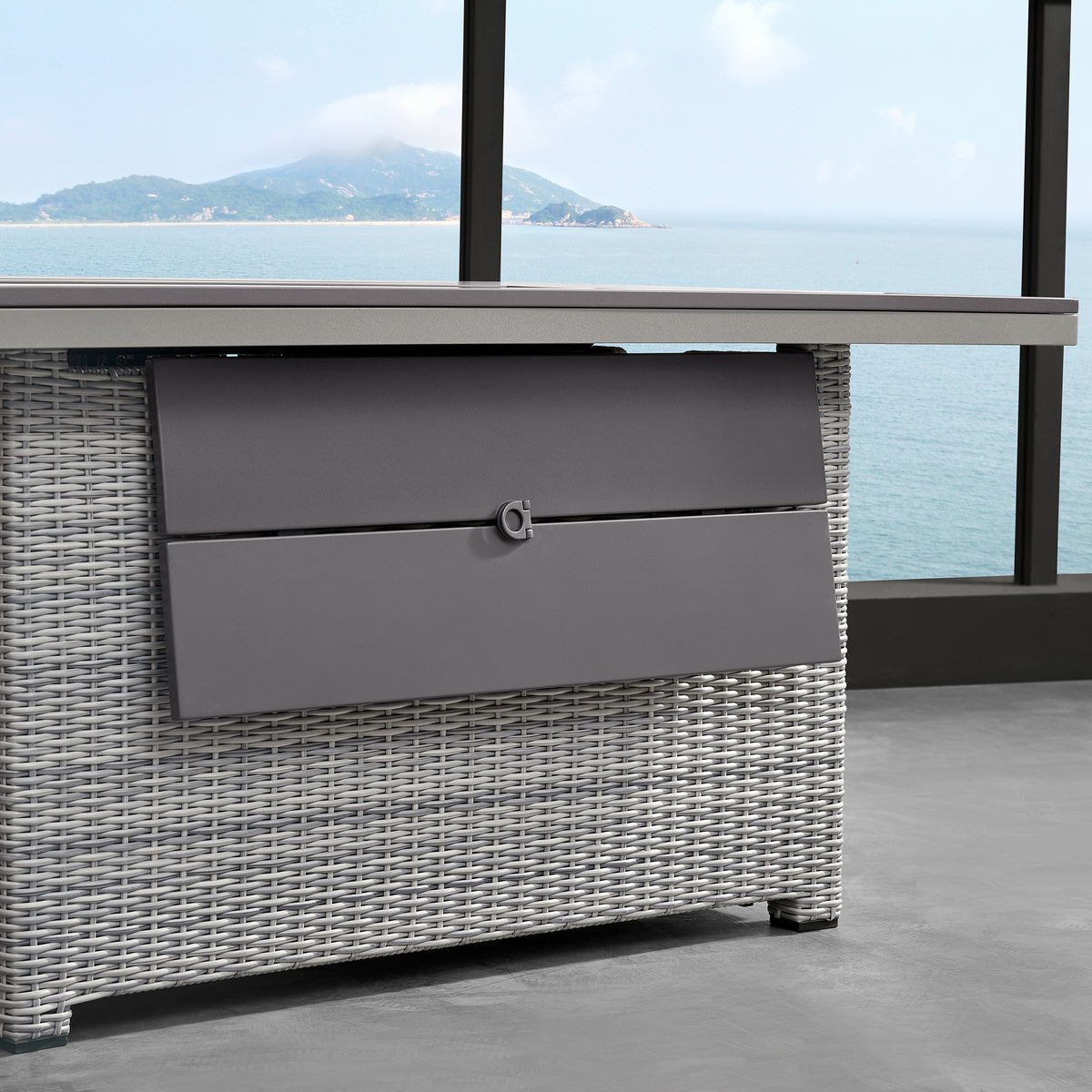 Deko Living - Tricarico Outdoor Patio Set &amp; Firepit