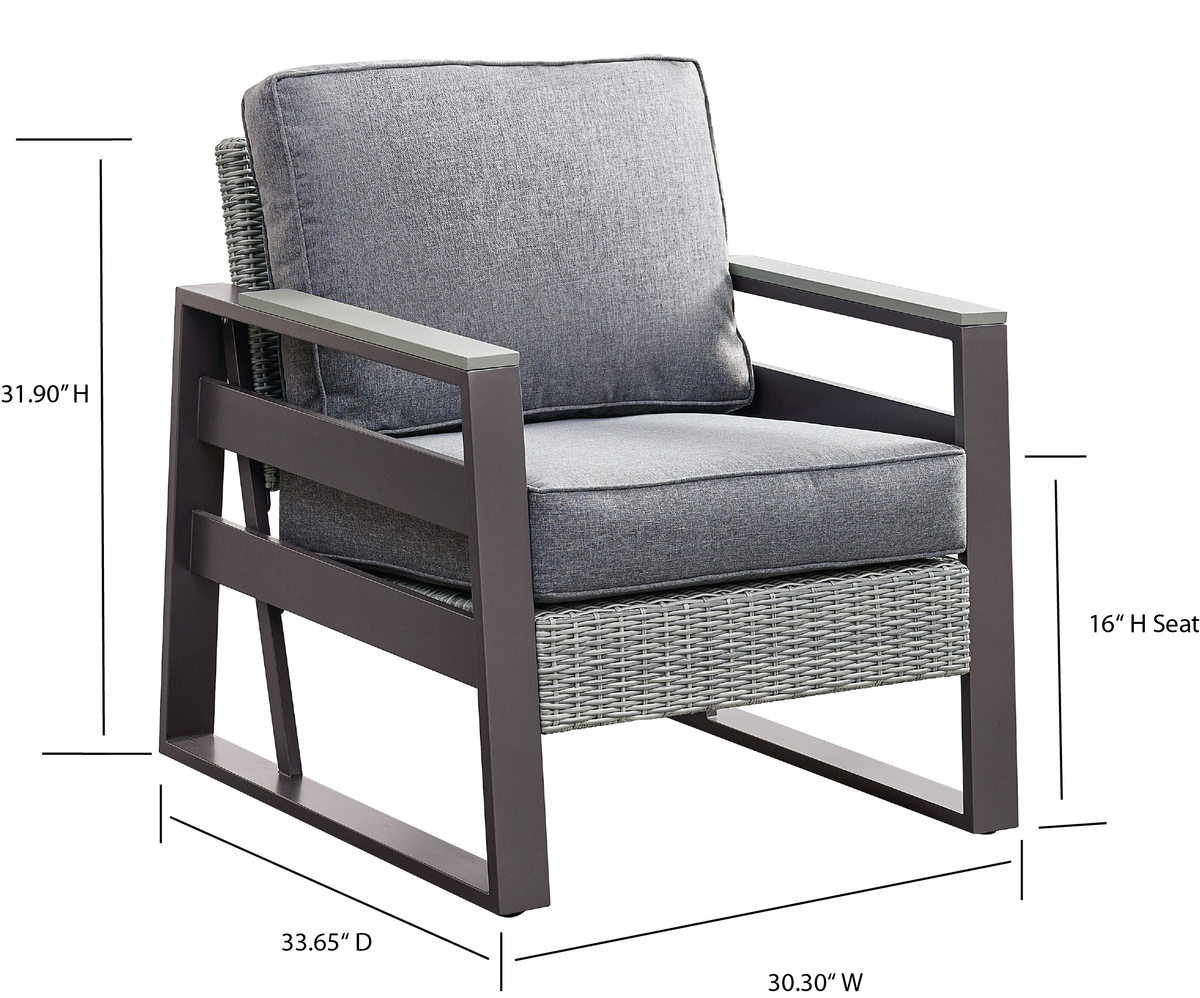 Deko Living - Tricarico Outdoor Patio Set &amp; Firepit