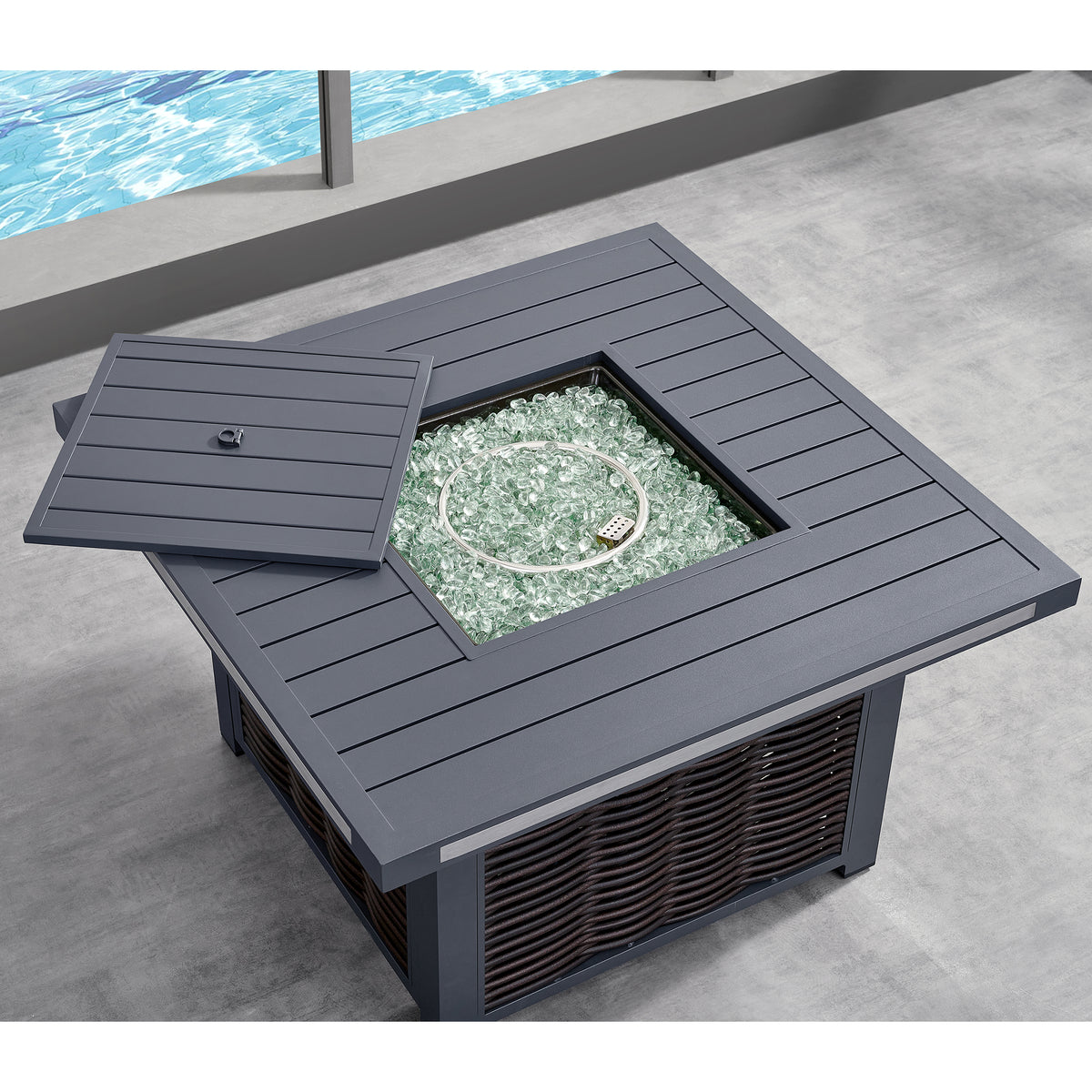 Deko Living - Avola Outdoor Patio Set & Firepit