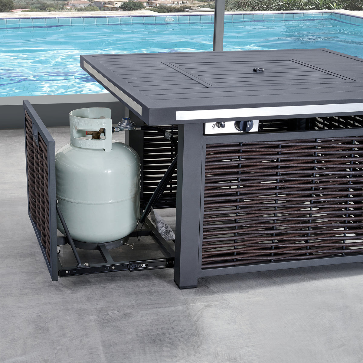 Deko Living - Avola Outdoor Patio Set & Firepit