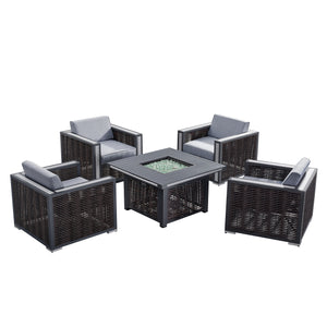 Deko Living - Avola Outdoor Patio Set & Firepit