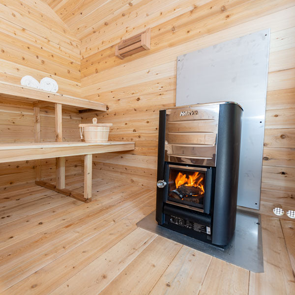Canadian Timber - Georgian Cabin Sauna with Porch