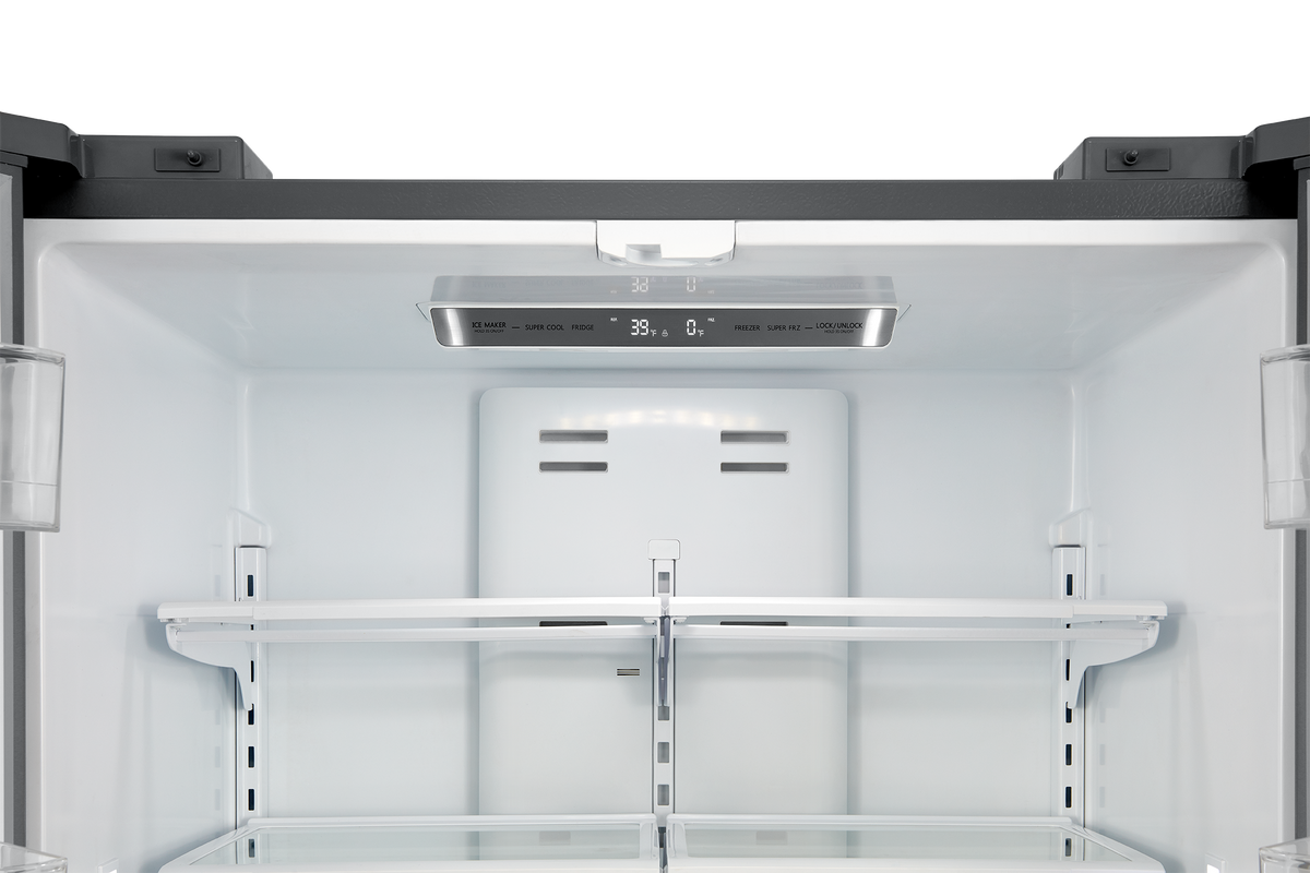 Cosmo 22.5 cu. ft. 4-Door French Door Refrigerator with Recessed Handle in Stainless Steel, Counter Depth