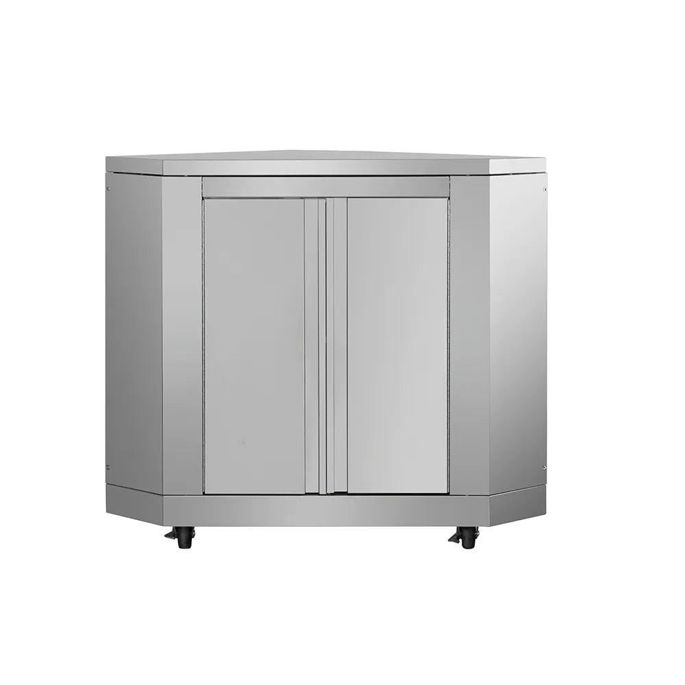 ThorKitchen - Outdoor Kitchen Corner Cabinet in Stainless Steel