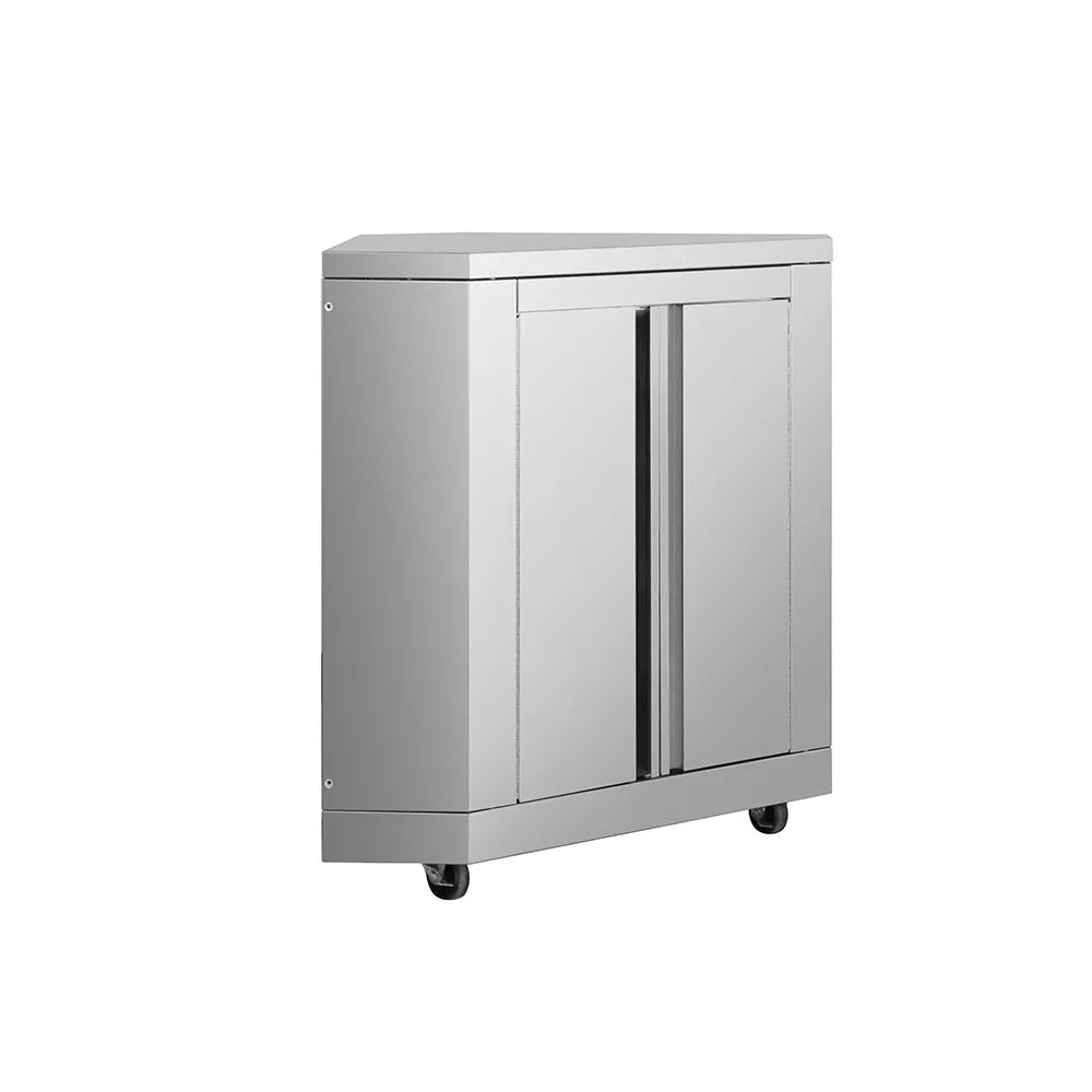 ThorKitchen - Outdoor Kitchen Corner Cabinet in Stainless Steel