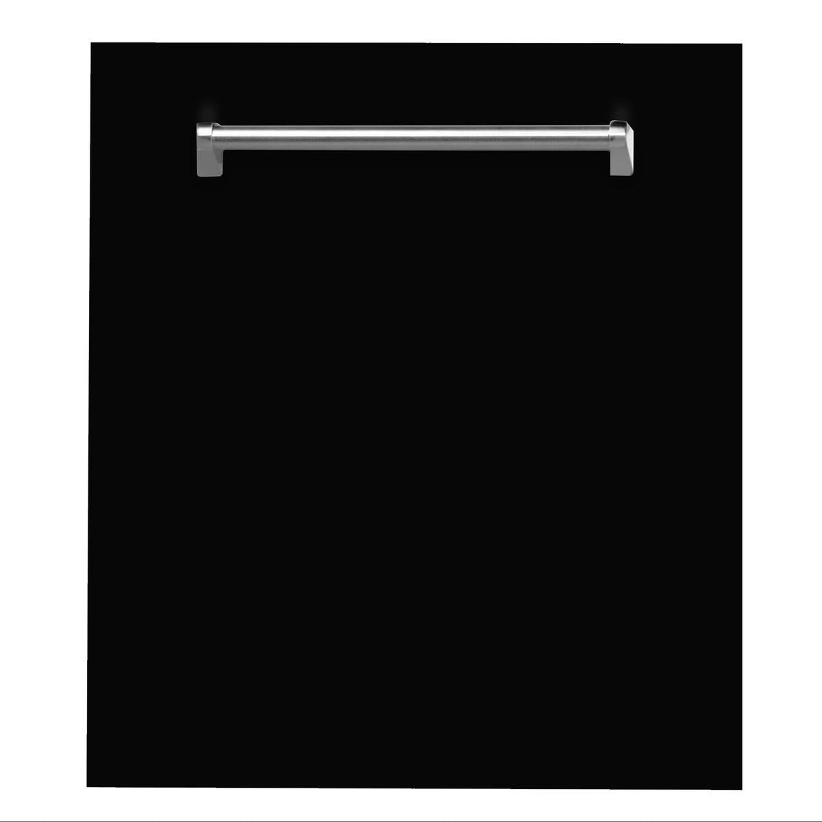 ZLINE 24 in. Black Matte Top Control Dishwasher with Stainless Steel Tub and Traditional Style Handle, 52dBa