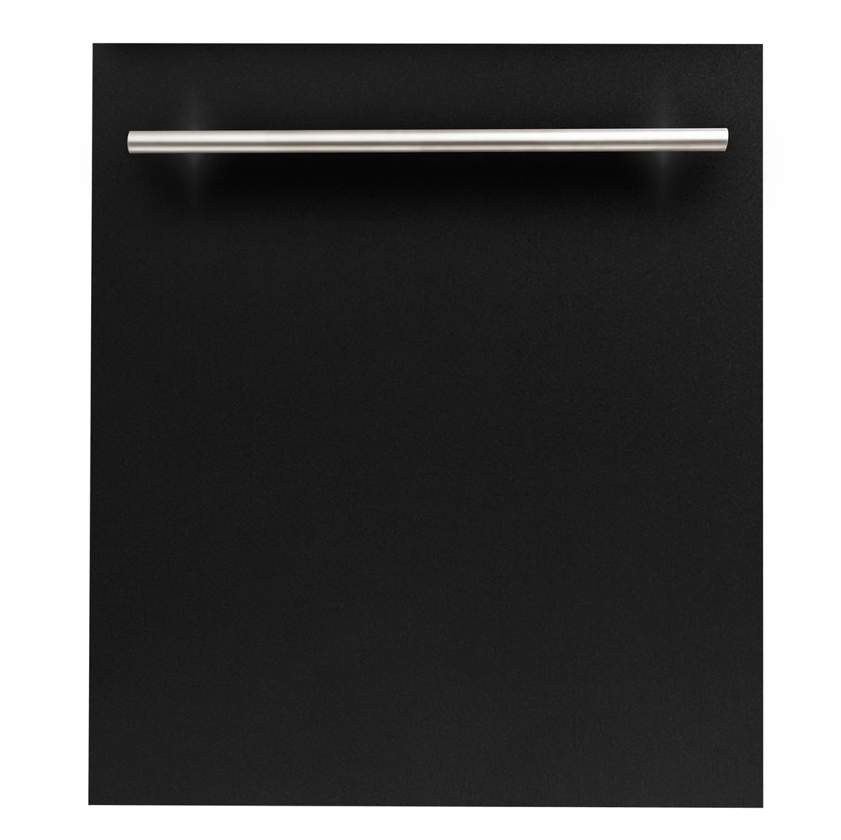 ZLINE 24 in. Black Matte Top Control Dishwasher with Stainless Steel Tub and Modern Style Handle, 52dBa