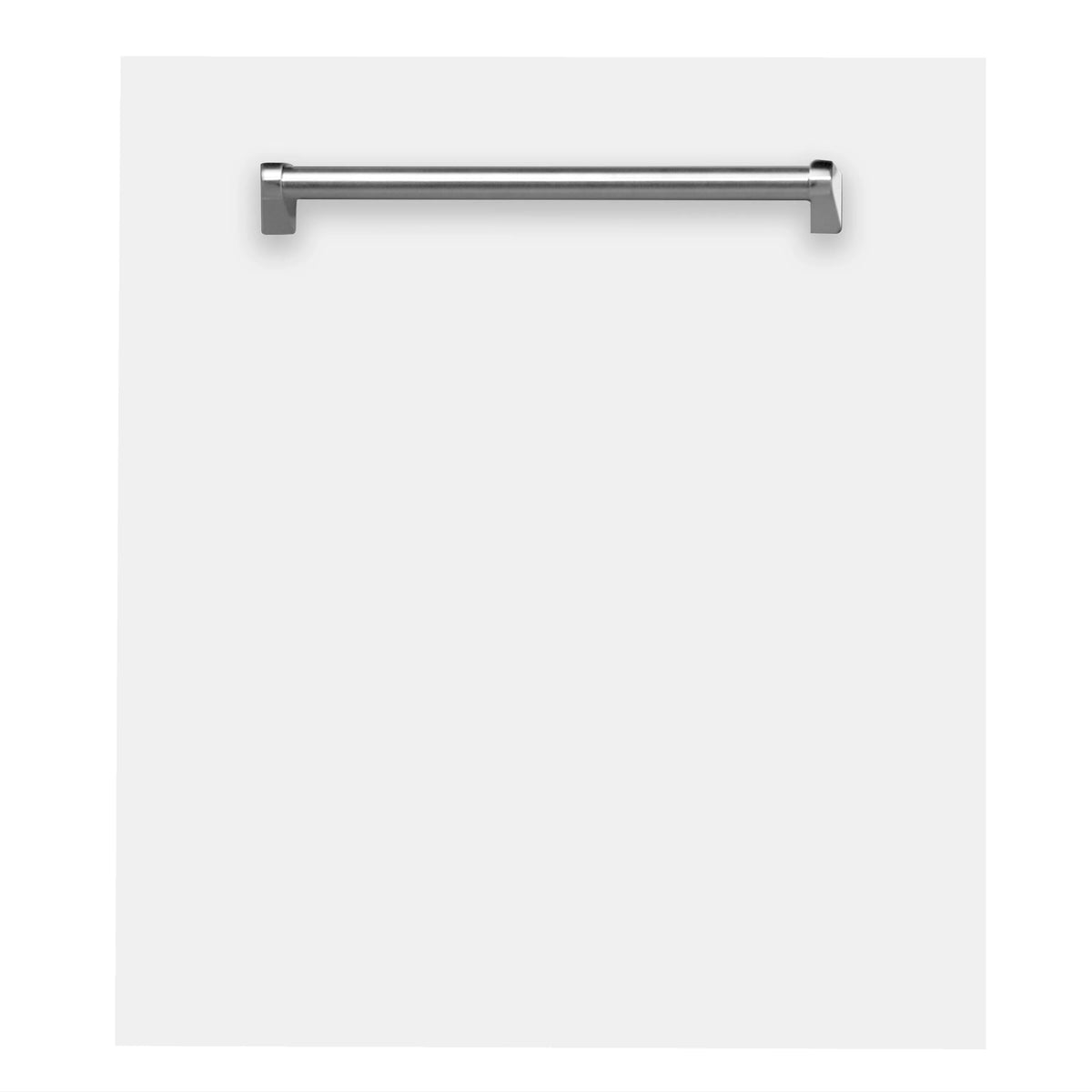 ZLINE 24 in. White Matte Top Control Dishwasher with Stainless Steel Tub and Traditional Style Handle, 52dBa