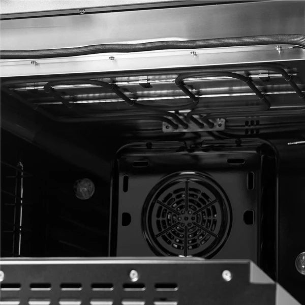 FORNO - Galiano 48-inch Dual Fuel Range Black &amp; Antique Brass Design with 8 Sealed Burners 107,000 BTU, 6.58 cu. ft. double ovens &amp; Griddle