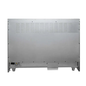 FORNO - Galiano 48-inch Dual Fuel Range White & Antique Brass Design with 8 Sealed Burners 107,000 BTU, 6.58 cu. ft. double ovens & Griddle