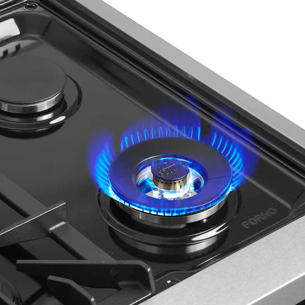 FORNO - Galiano 36-inch Freestanding French Door Dual Fuel Range White