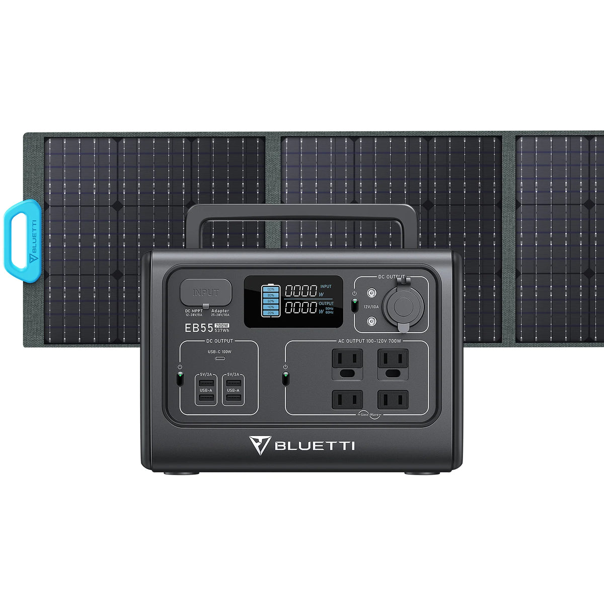 BLUETTI EB55 Portable Power Station | 700W 537Wh