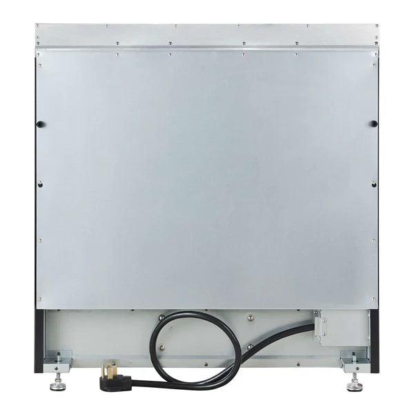 FORNO - Paolo 36 Inch Black Freestanding Electric Range, Stainless Steel, 5.44 cu.ft, True Convection Oven, Energy Efficient